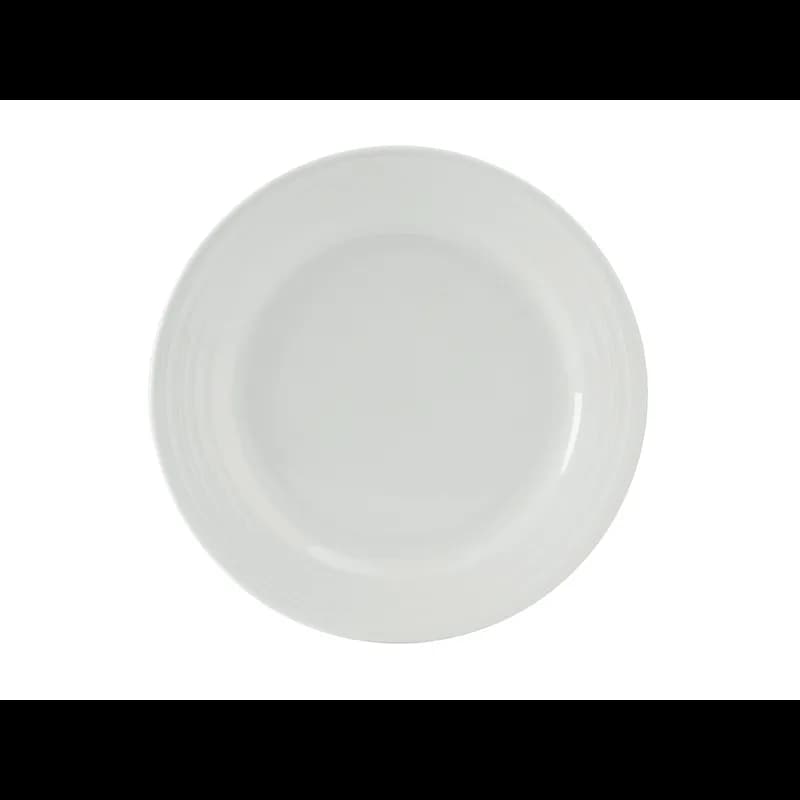 Pacifica Plate 9 IN China Porcelain White Round Fully Vitrified Oven Safe Dishwasher Safe Microwave Oven Safe 24/Case