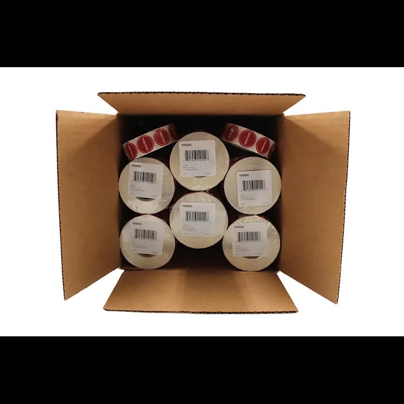 Teriyaki Deli Label 1 IN Red Circle UV 1000 Count/Roll 50 Rolls/Case 50000 Count/Case