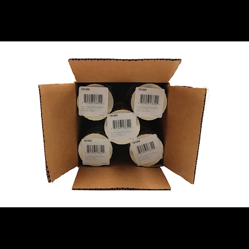 Deli Fresh Turkey & Cheese Wrap Or Sandwich Deli Label 1.75X1.125 IN Orange Black 500 Count/Roll 15 Rolls/Case
