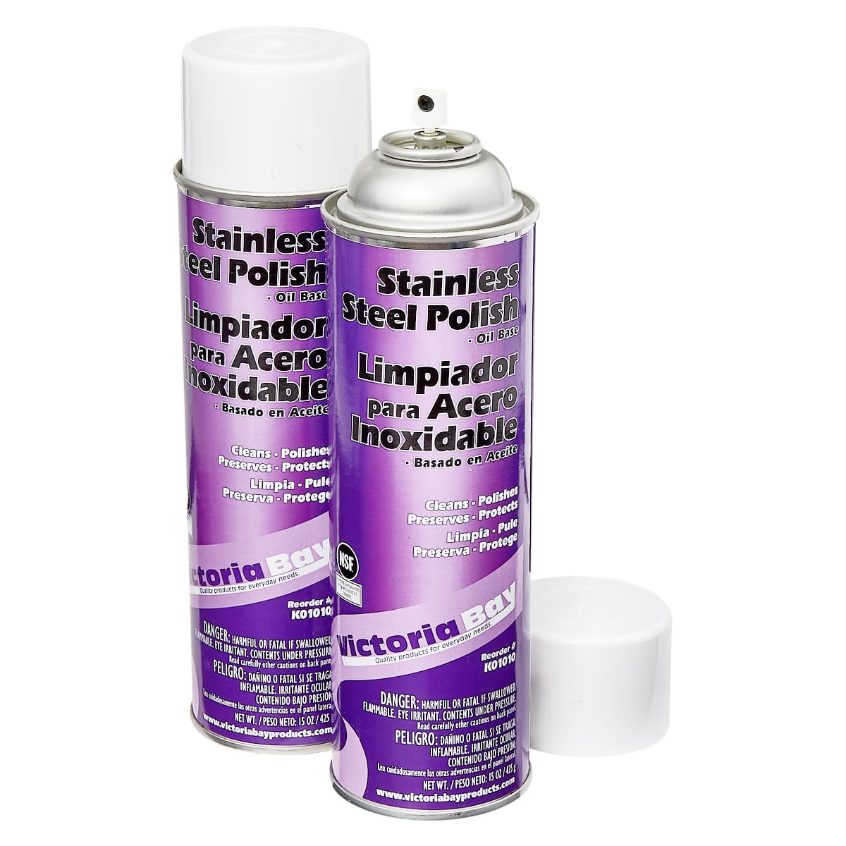 Victoria Bay Stainless Steel Polish 15 OZ Aerosol Oil-Based 12/Case