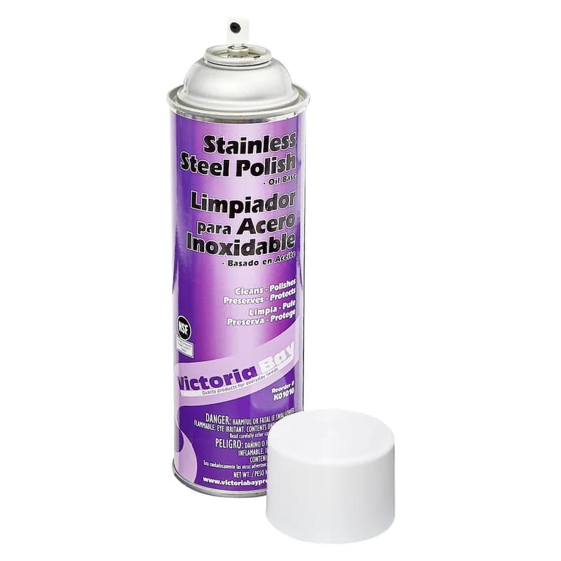Victoria Bay Stainless Steel Polish 15 OZ Aerosol Oil-Based 12/Case