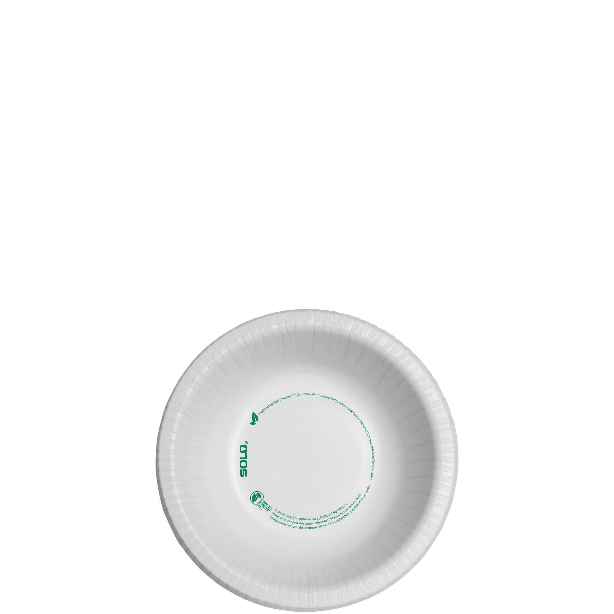 Solo® ProPlanet™ Bowl 12 OZ Coated Paper White Round 8 Bags/Case 1000 Count/Case
