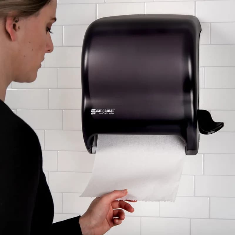 San Jamar Classic Element Paper Towel Dispenser Lever Black 1/Each