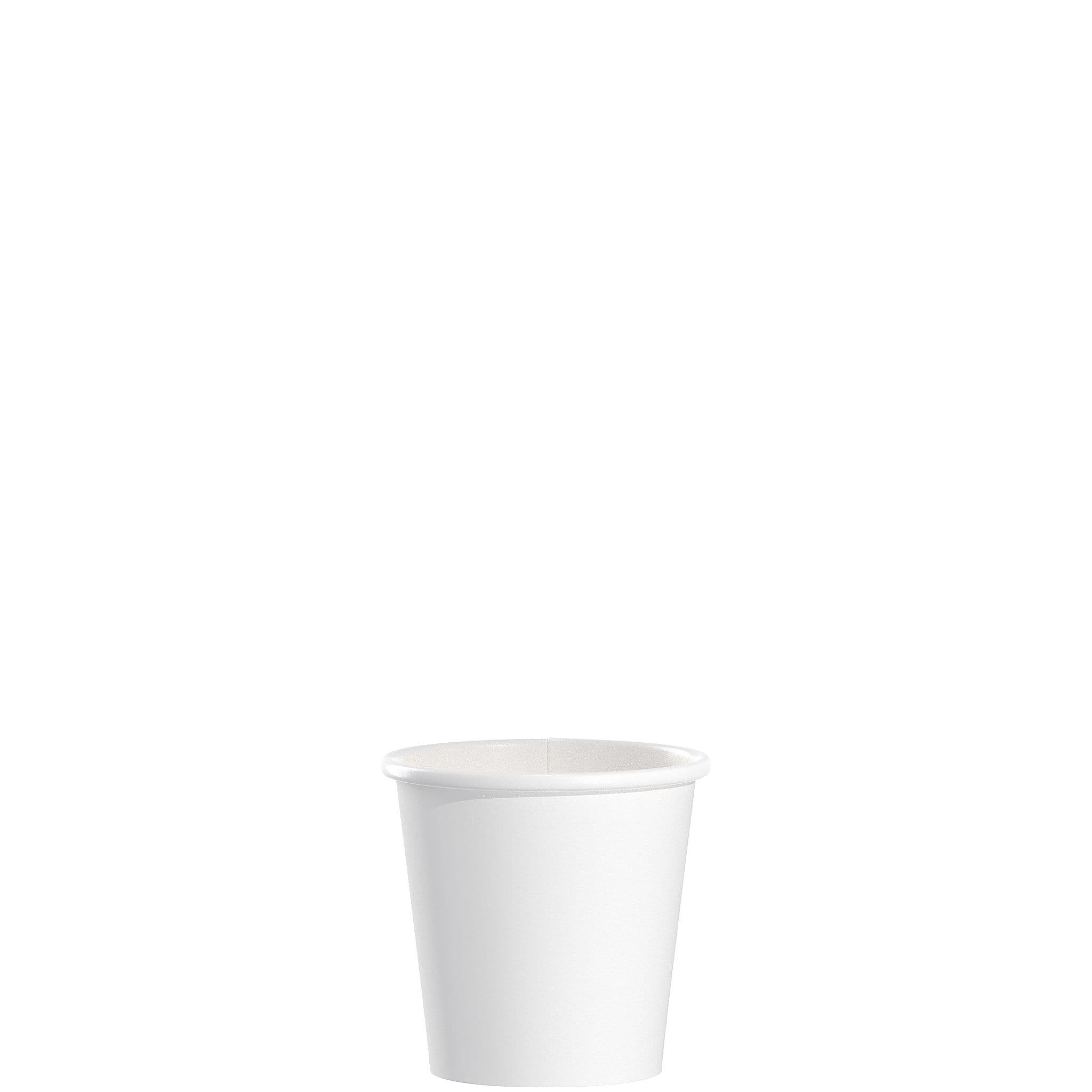 Solo® Hot Cup 4 OZ SSP White 50 Count/Pack 20 Packs/Case 1000 Count/Case