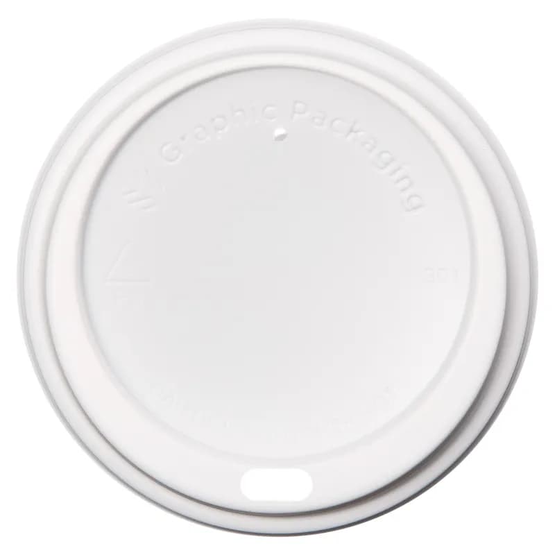 Victoria Bay Lid Dome 80MM PS White For 8 OZ Hot Cup 100 Count/Pack 10 Packs/Case 1000 Count/Case