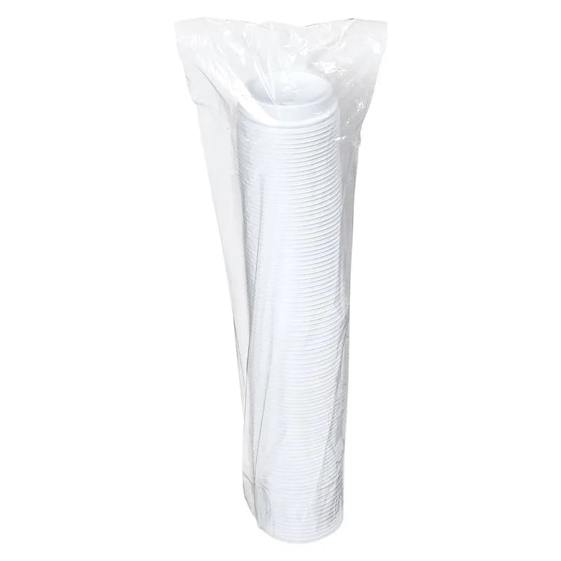 Victoria Bay Lid Dome 80MM PS White For 8 OZ Hot Cup 100 Count/Pack 10 Packs/Case 1000 Count/Case