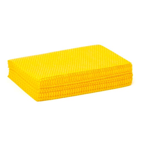 TaskBrand® Dust Cloth 12X17 IN Heavyweight Cloth Yellow Orange 1/4 Fold Mineral Oil Treated 40 Count/Bag 10 Bags/Case