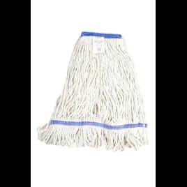 Mop Head Medium (MED) White Cotton Blend (80% Cotton, 20% Polyester) 1IN Narrow Headband Looped 1/Each