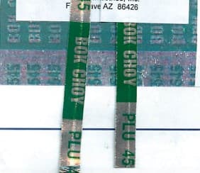 Bok Choy Twist Tie 18X0.375 IN Foil-Lined Paper Green 300/Pack