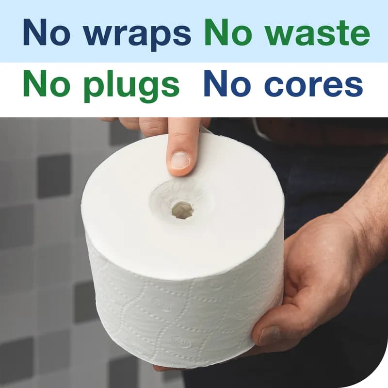 Tork OptiServe® T7 Toilet Paper Dispenser 6.85X6.73X12.71 IN Black 2-Roll Coreless Universal High Capacity 1/Each