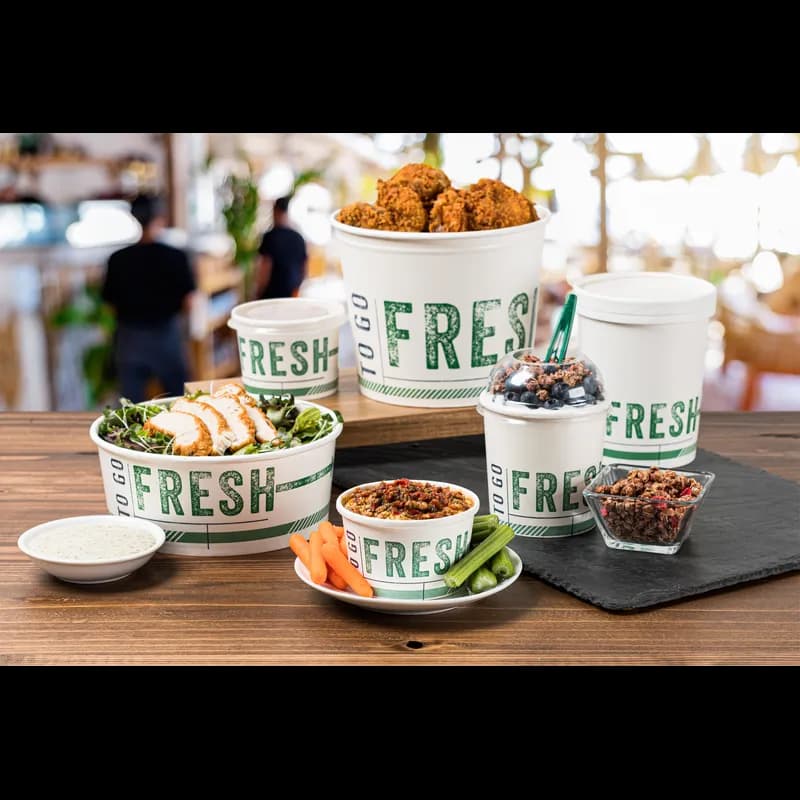TO GO FRESH™ Bucket & Tub 85 OZ White 200/Case