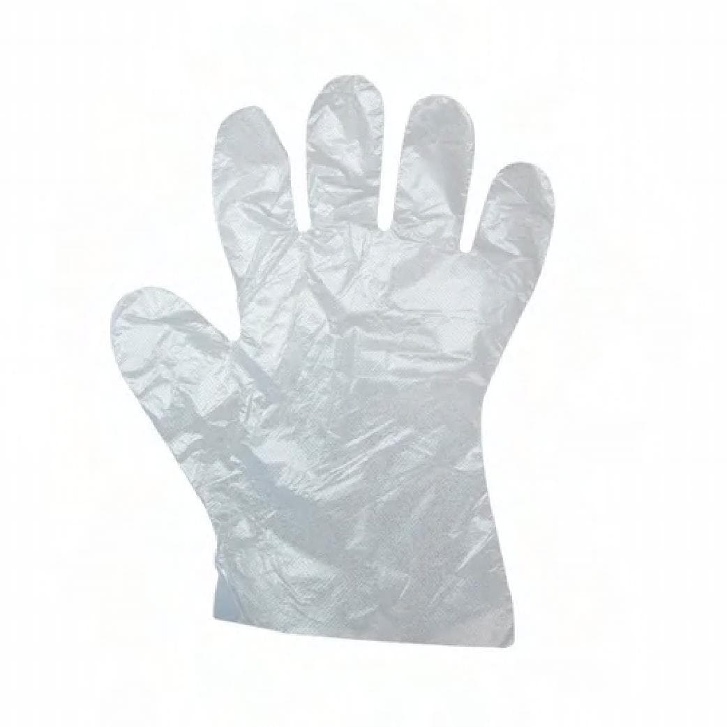 Safety Zone® Gloves Large (LG) Clear 1MIL PE Powder-Free 100 Count/Box 100 Box/Case