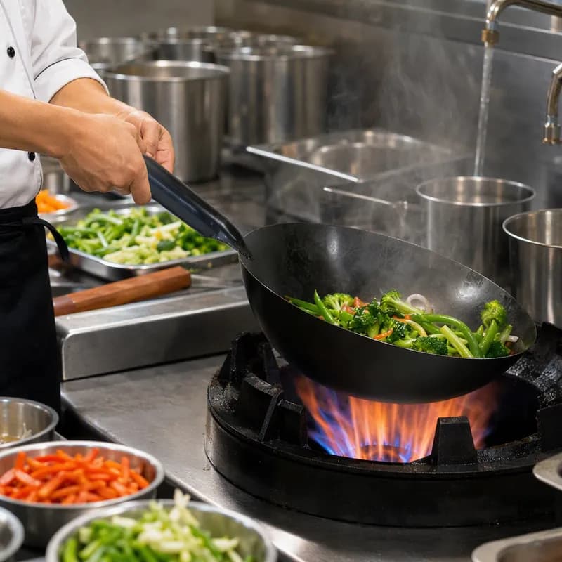 Wok 20 IN Carbon Steel Blanching 1/Each