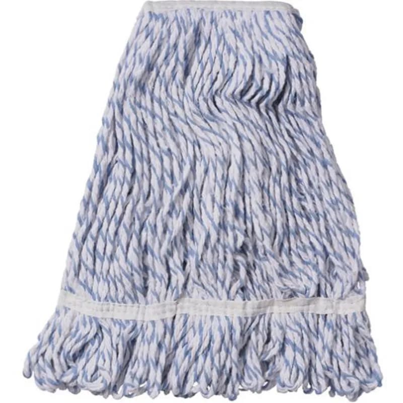 Finish Mop Medium (MED) Blue White Polyester Blend Loop End 1.25IN Narrow Headband 12/Case