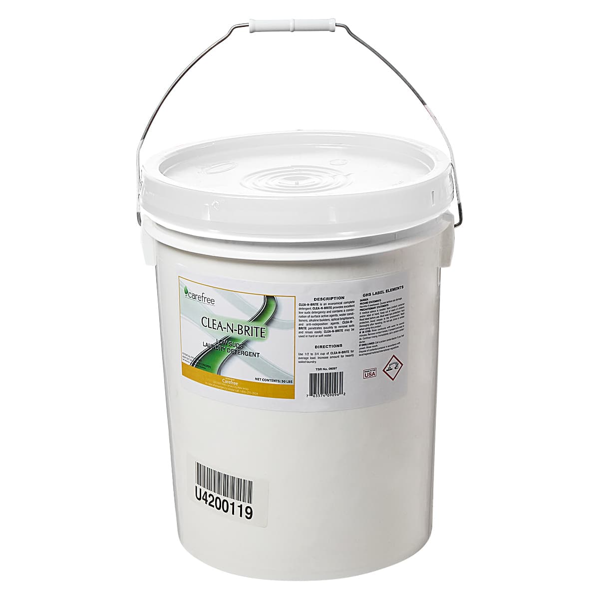 Clea-N-Brite Power Laundry Detergent 50 LB 1/Drum