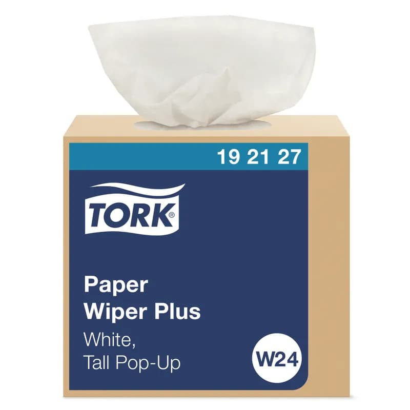 Tork Advance Wipe 16.25X9.25 IN Folded: 4.1X9.25 IN Multifold M Pop-Up Box Refill Plus 100 Count/Pack