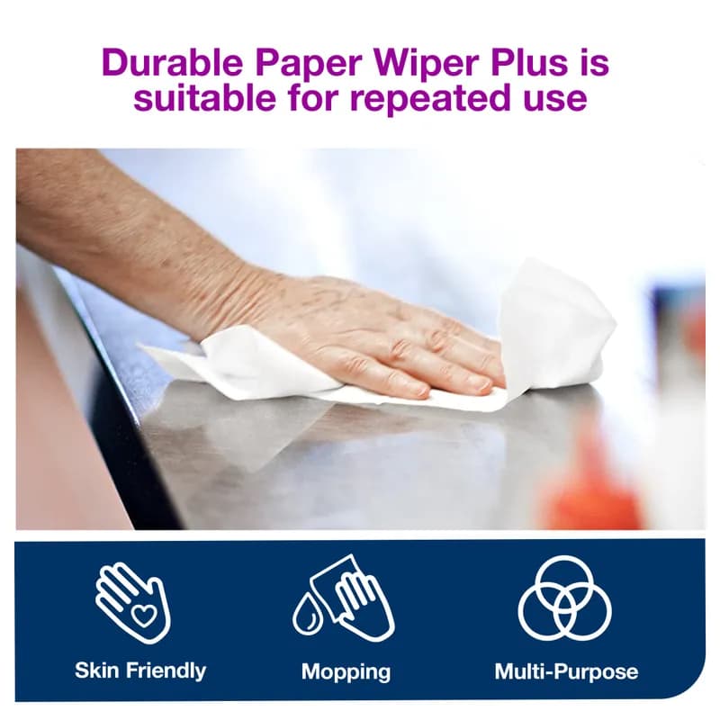 Tork Advance Wipe 16.25X9.25 IN Folded: 4.1X9.25 IN Multifold M Pop-Up Box Refill Plus 100 Count/Pack