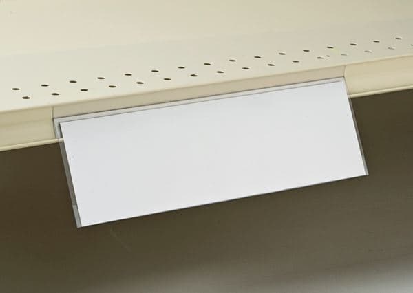 Shelf Sign Holder 11X4 IN Plastic Clear 3 Fold Price Channel 25/Pack