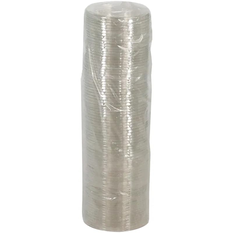 Lid Flat 4X0.3 IN RPET Clear For 12-24 OZ Cold Cup No Hole 1020/Case