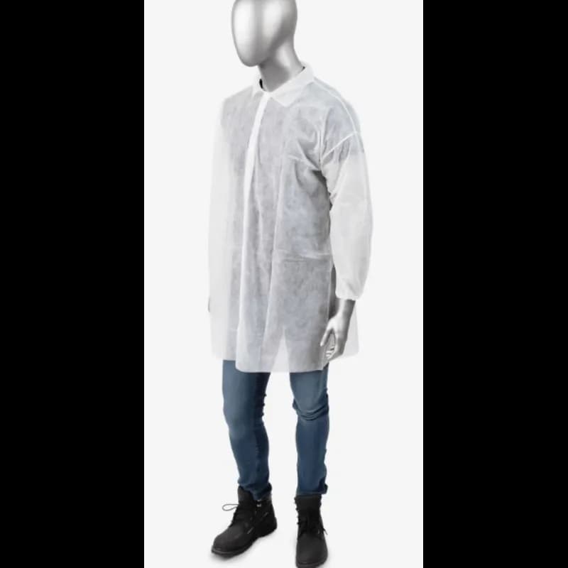 AmbiShield™ Lab Coat XXXL White WPP Elastic Wrists 30/Case