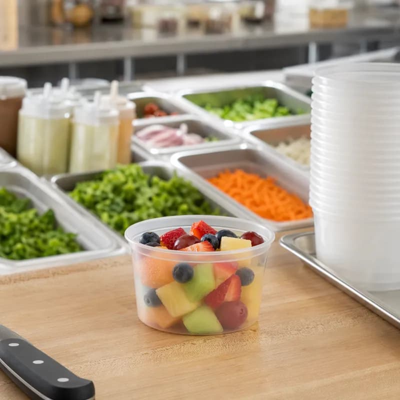 Deli Container Base 12 OZ PP Clear Round 500/Case