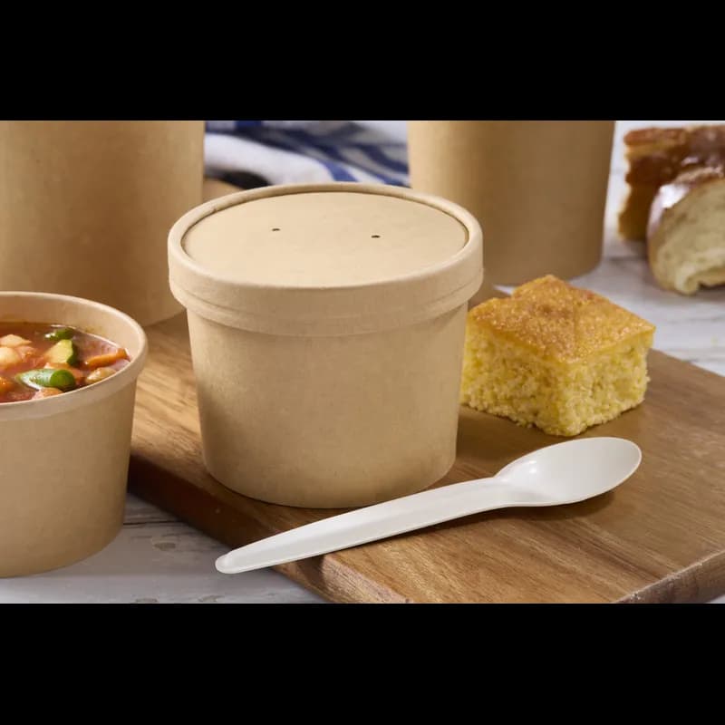 Lid Paper For 8-12-16 OZ Soup Cup 500/Case