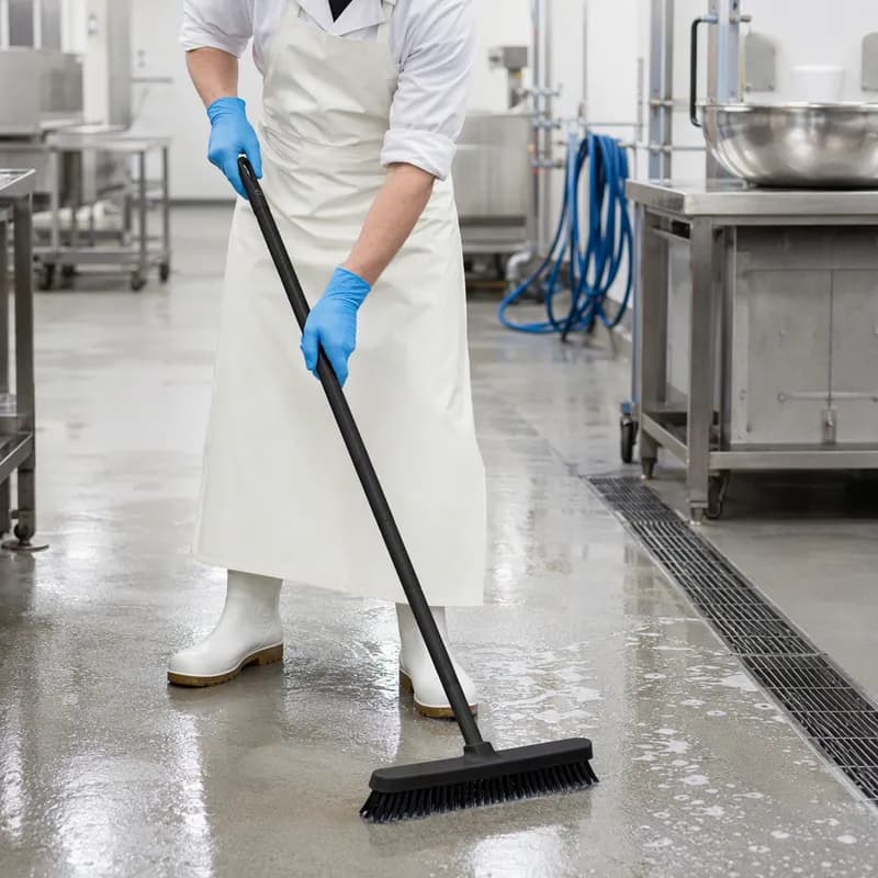 Vikan® Broom Handle 39.4X1.3X1.3 IN Black PP Glass Ultra Hygienic 1/Each