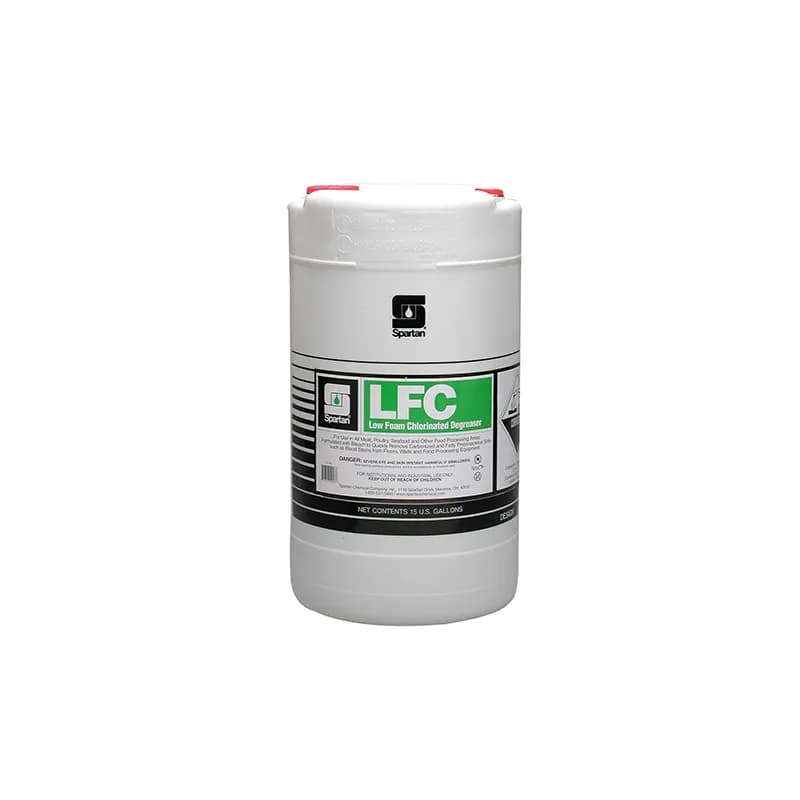 LFC® Unscented Degreaser 15 GAL Food Contact Alkaline Low Foam Chlorinated 1/Drum