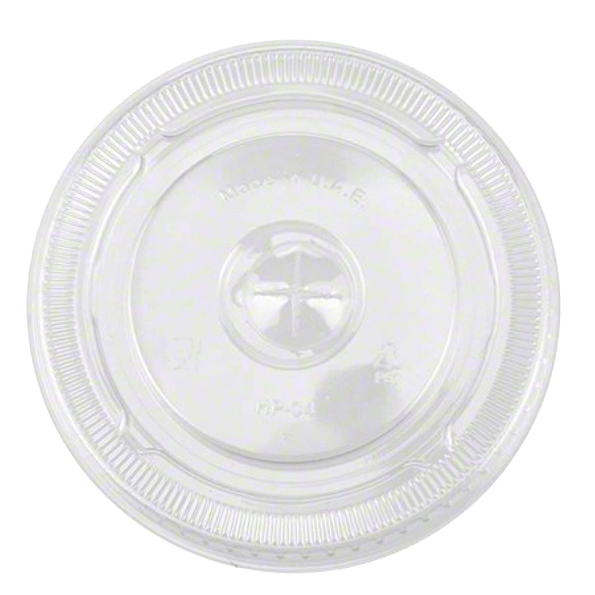 Lid Flat 108MM PET Clear For 32 OZ Cup Straw Slot 25 Count/Pack 20 Packs/Case 500 Count/Case