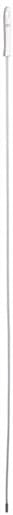 Vikan® Brush Handle 59.3X0.2X0.2 IN Polypropylene (PP) Polyamide Stainless Steel White Flexible 1/Each