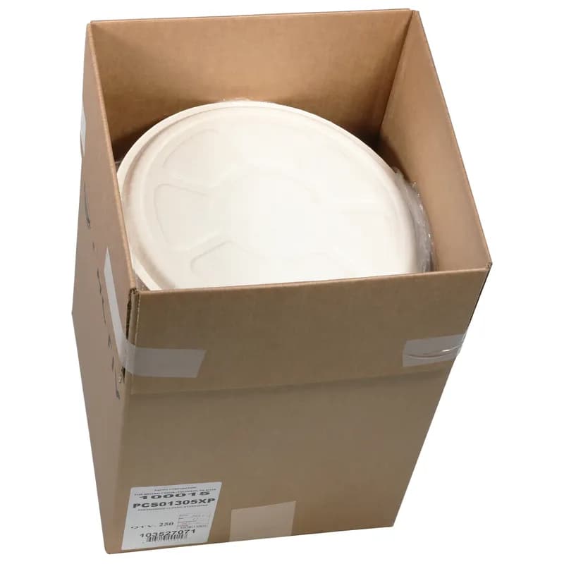 Pizza Board & Tray 13X0.59375 IN Paperboard White Round Ovenable 250/Case