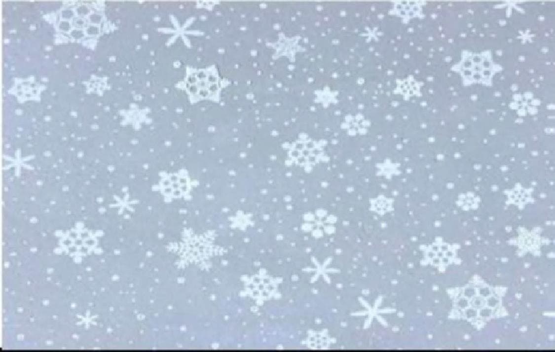Cellophane Roll 40IN X100FT Clear Snowflake 1/Roll