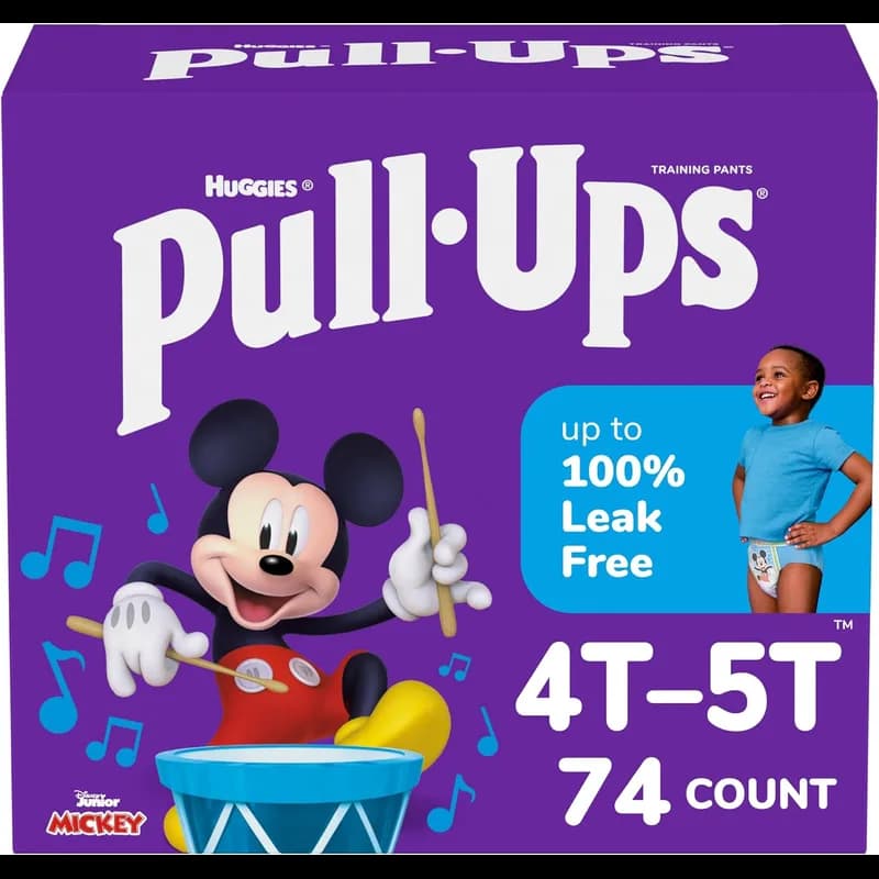 Huggies® Pull-Ups® Boys Baby Pull Up 4T-5T 38-50 LB 74/Carton