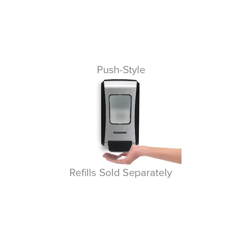 Victoria Bay Soap Dispenser 2000 mL 11.66X6.5X4.68 IN Black Manual For FMX 1/Each