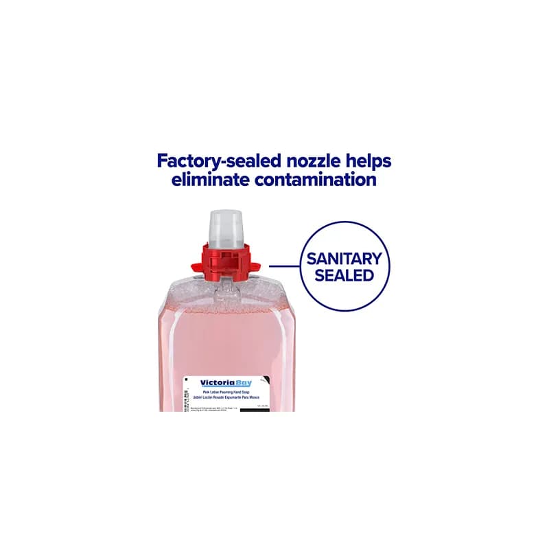 Victoria Bay Hand Soap 2000 mL 4.06X5.59X10.26 IN Cranberry Pink Foaming 2/Case