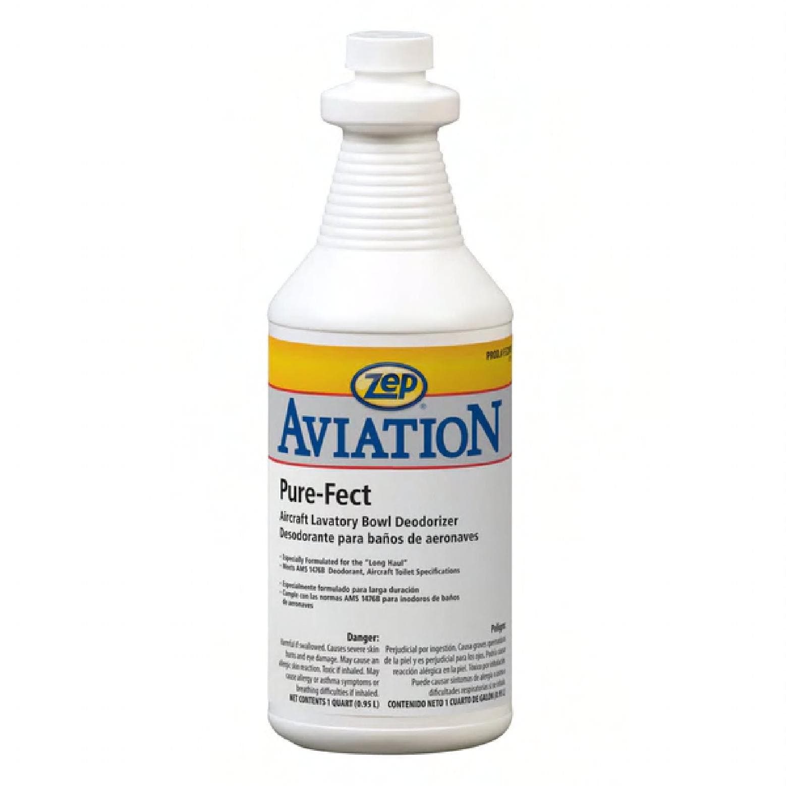 Aviation Pure-Fect Aircraft Lavatory Bowl Deodorizer Toilet Bowl Cleaner Deodorizer 32 OZ Liquid 12/Case
