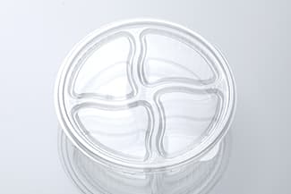 Olive Serving Tray With Flat Lid 8 IN Black Round 50/Case