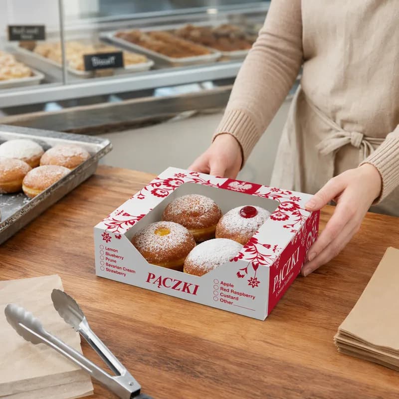 Paczki Box 4 CT 8X8X2.50 IN 100/Case