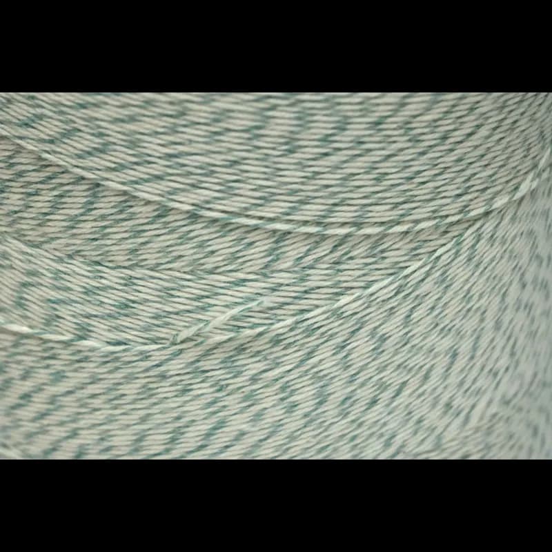 Twine Green White Cotton 4PLY 1/Roll
