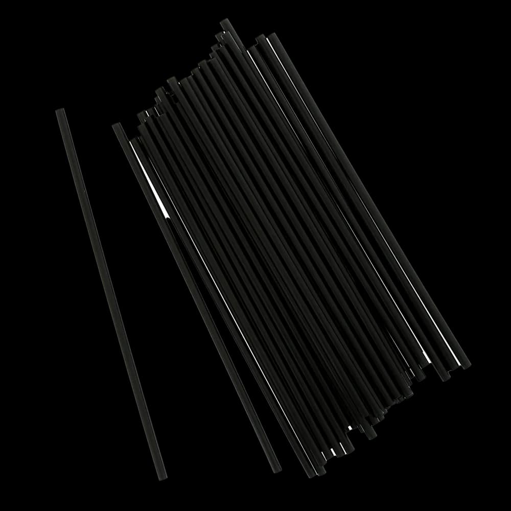 Bar Straw 5 IN PP Black 1000 Count/Pack 10 Packs/Case 10000 Count/Case