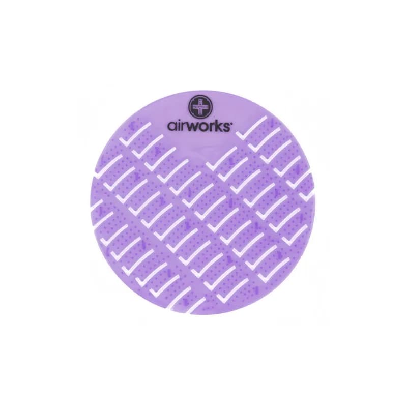AirWorks® Urinal Screen Lavender Meadow Light Purple Anti-Splash 10 Count/Box 6 Box/Case