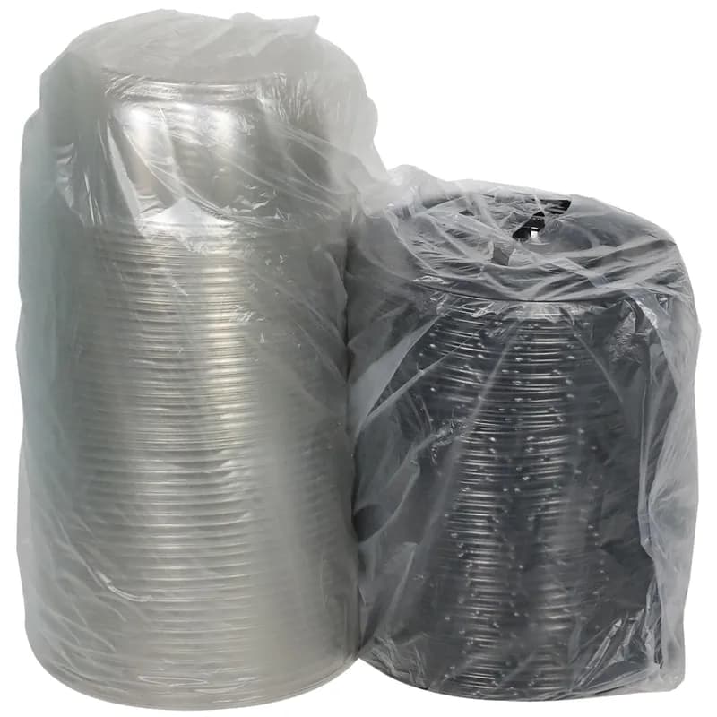 Cake Container & Lid Combo With Dome Lid 9X4 IN PET Clear Black Round Swirl 100/Case