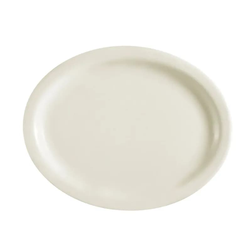 Platter 11.5 IN Stoneware American White Oval Dual Ovenable Dishwasher Safe 12/Case
