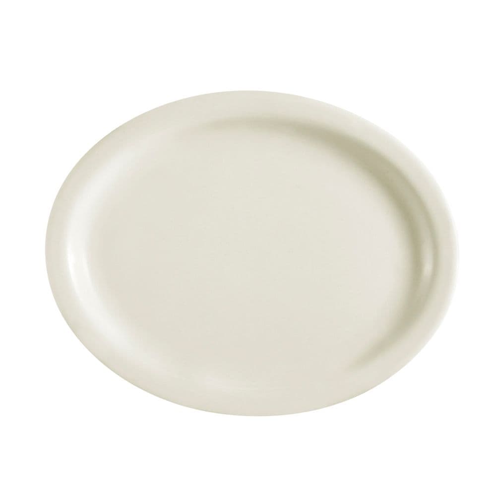 Platter 11.5 IN Stoneware American White Oval Dual Ovenable Dishwasher Safe 12/Case