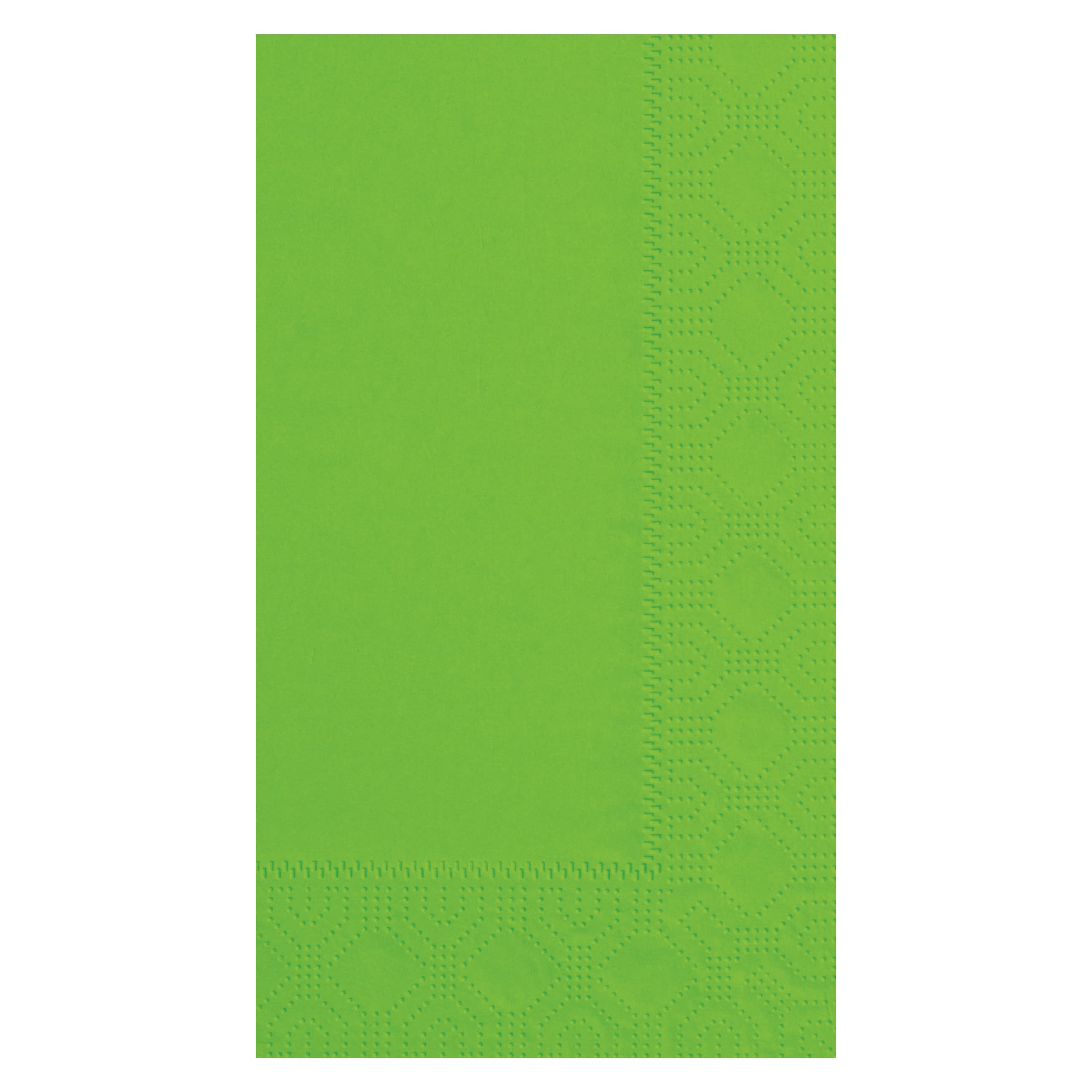 Dinner Napkins 17X15 IN Lime Green Paper 2PLY 1/8 Fold 1000/Case