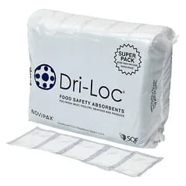 Dri-Loc® Meat Pad 4X7 IN Black Rectangle 40GM Absorbent 1500/Case