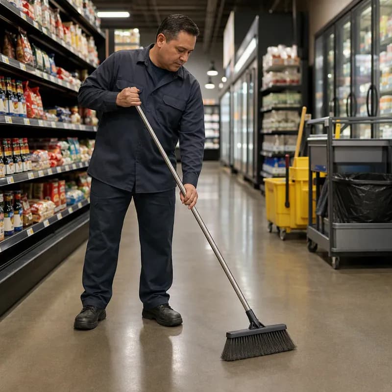 Speed Sweep® Broom Handle 1.38X60 IN Stainless Steel 12/Case