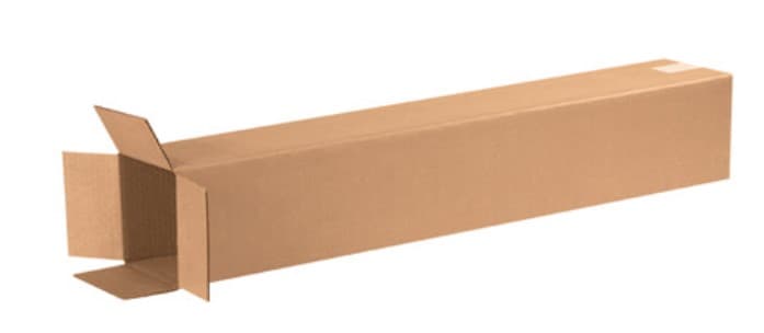 Regular Slotted Container (RSC) 6X6X17.25 IN Corrugated Cardboard C-Flute 200# Glued Joint Length/Width 1/Each
