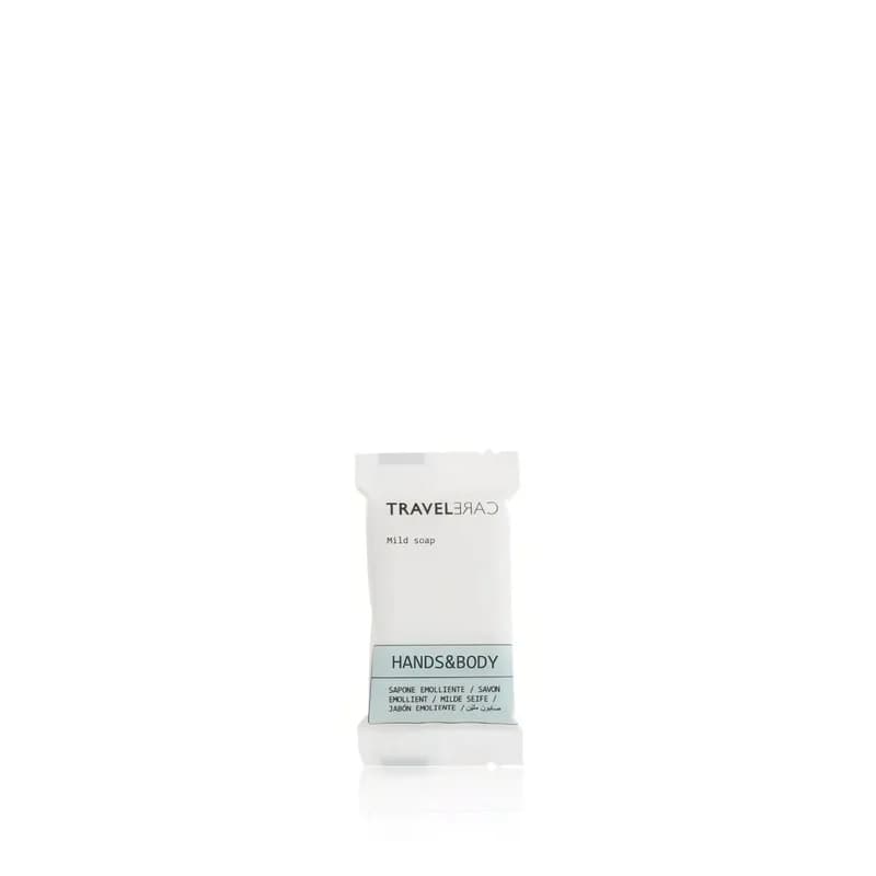 Travelcare Blue Print Soap 12 G Mild Travel Size 500/Case