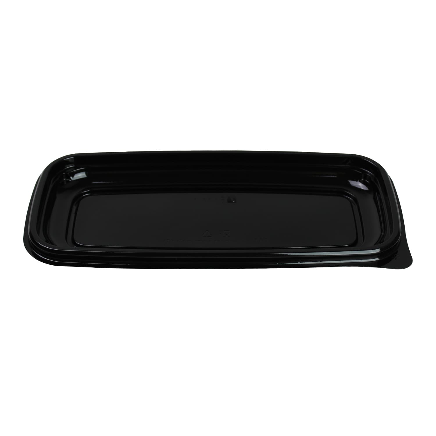 Hoagie & Sub Take-Out Container Base Medium (MED) 9.5X4.5X0.8 IN PET Black Rectangle 300/Case